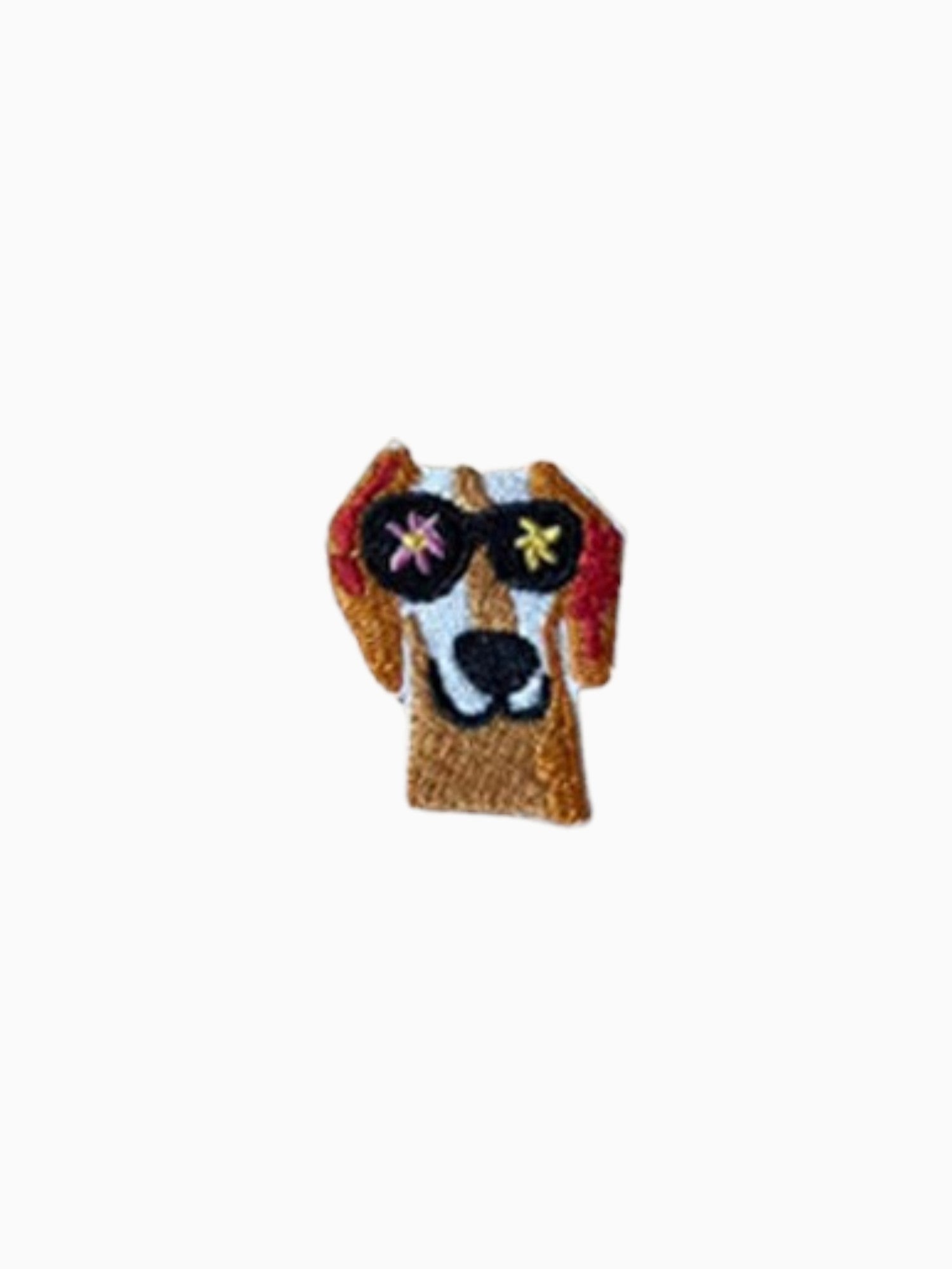 Brown Dog With Sunglass (Self Adhesive)