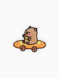 Capybara with Baguette Car