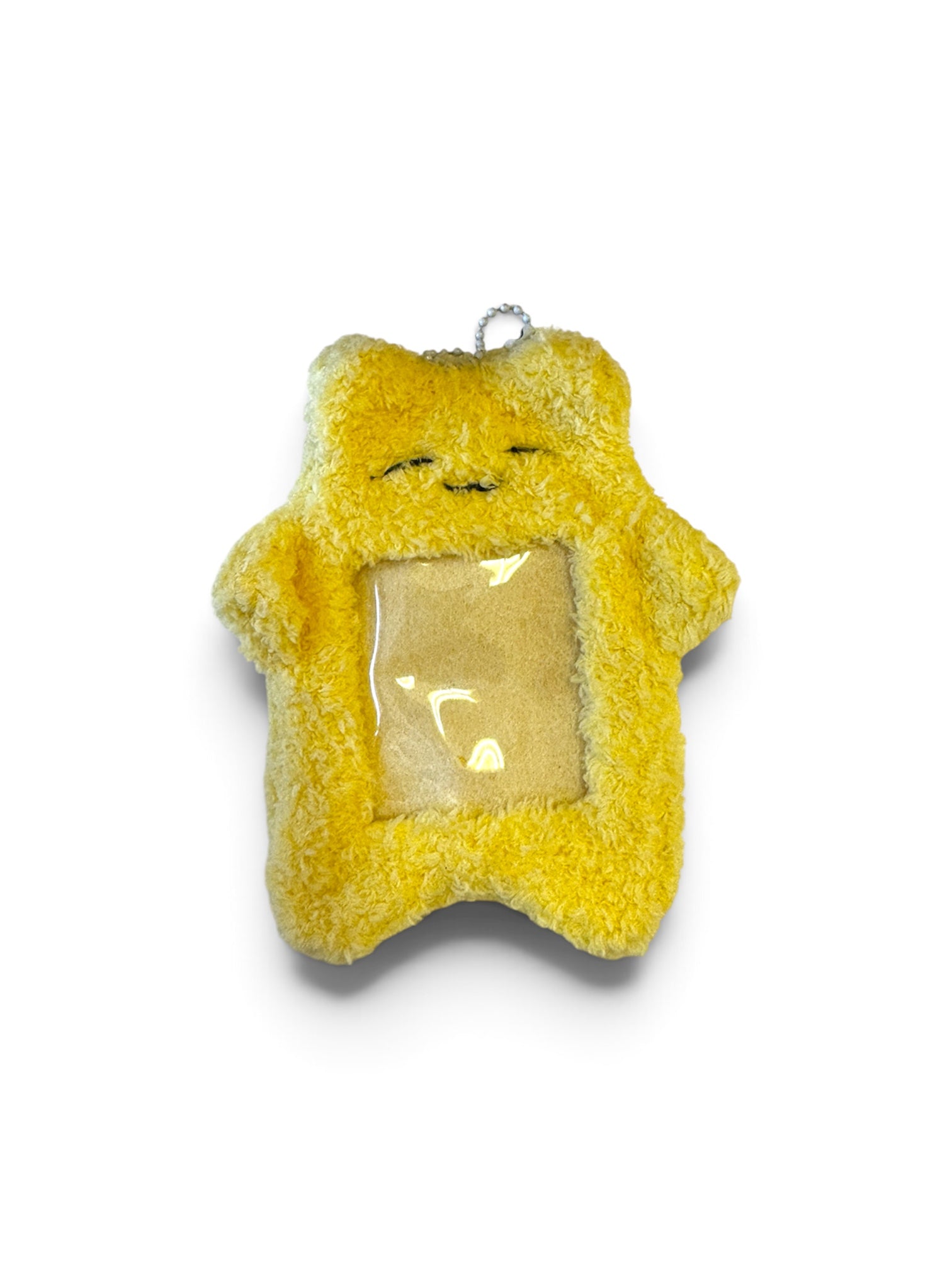 Fluffy Character Card Holder –Yellow Sleepy Monster