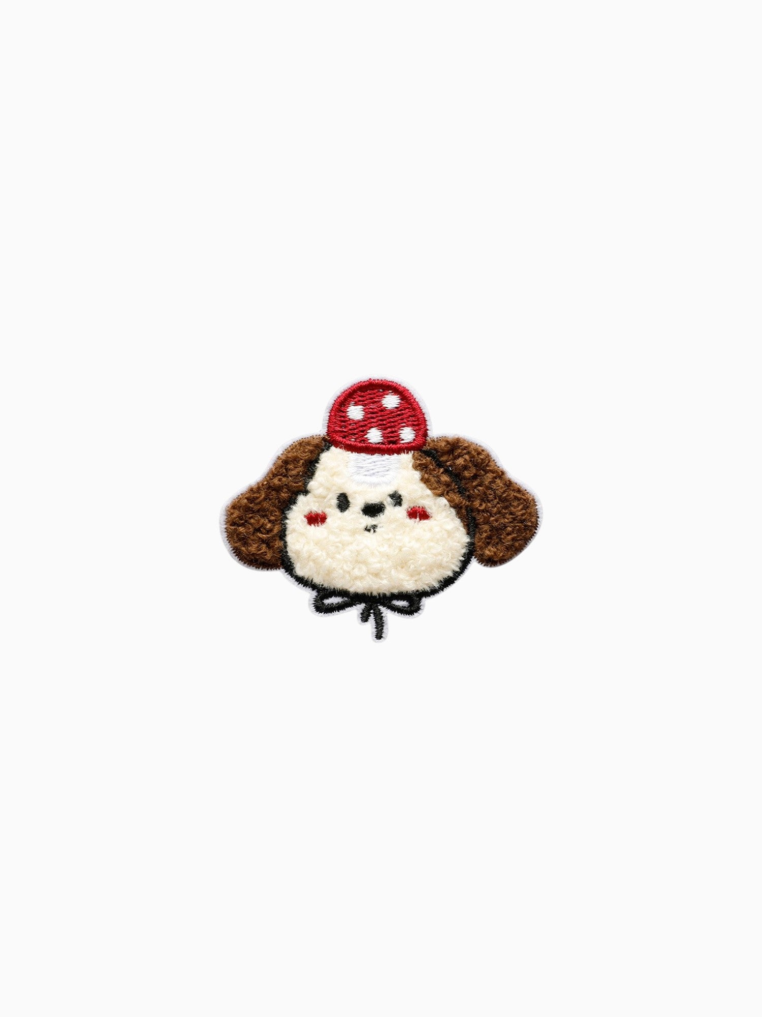 Fluffy Dotty Hat Dog (Self Adhesive)