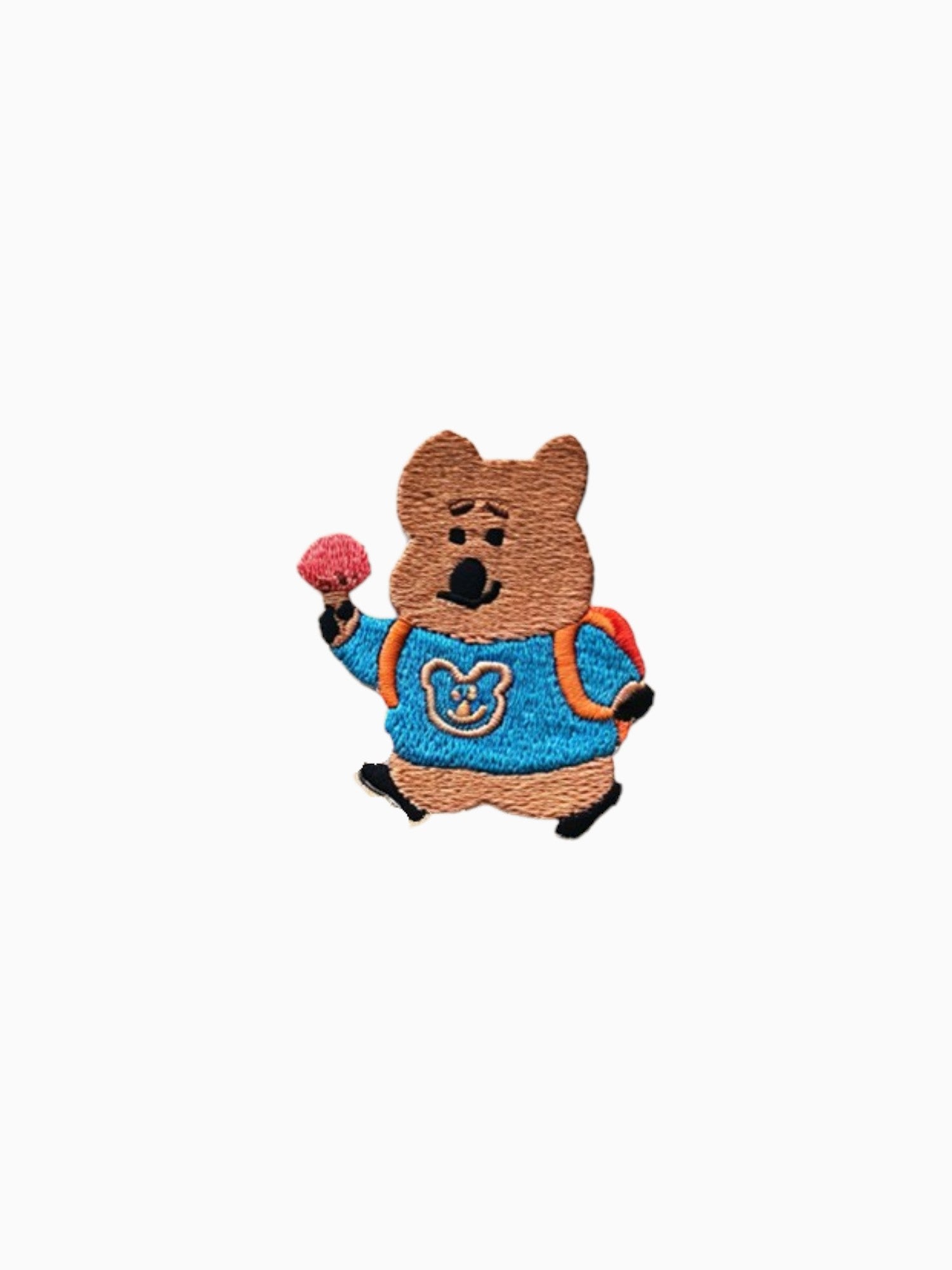 Go To School - Blue Jumper Teddy (Self Adhesive)