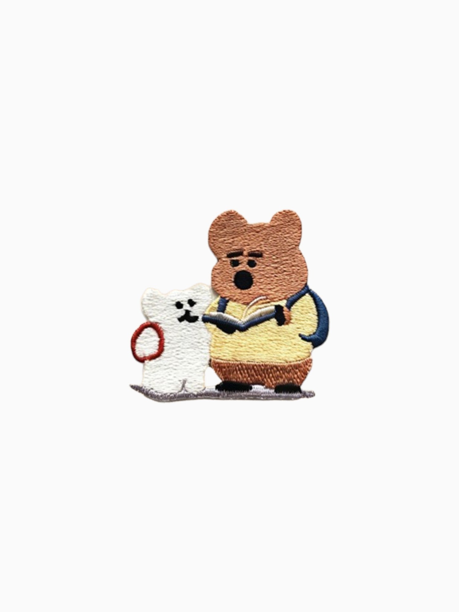 Go To School - Teddy Reading With Friend (Self Adhesive)