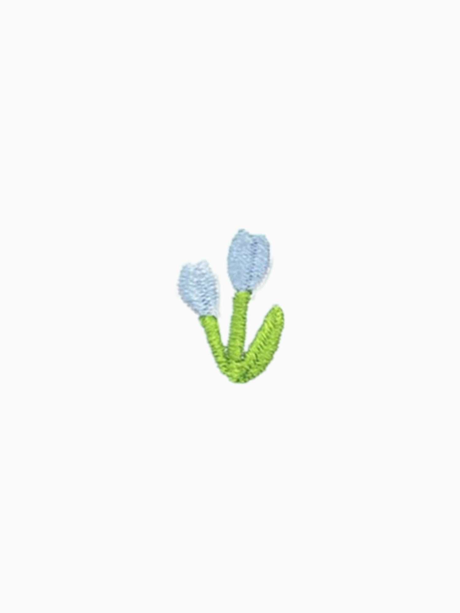 Mini Blue 2 Flowers (Self Adhesive)
