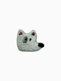 Mini Dog Head - Black Nose (Self Adhesive)