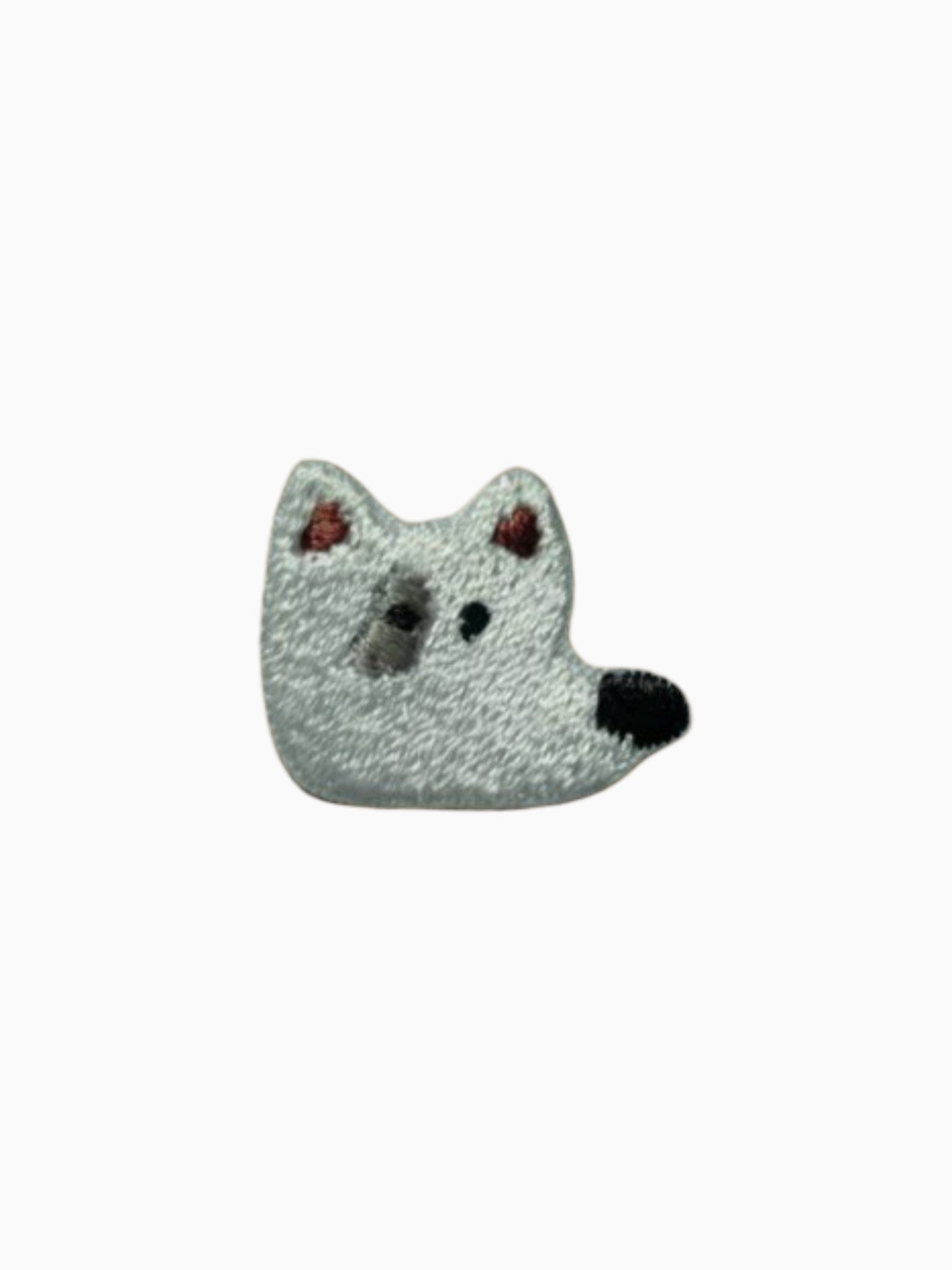 Mini Dog Head - Black Nose (Self Adhesive)