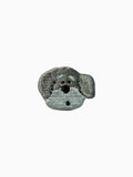 Mini Dog Head - Grey Dog (Self Adhesive)