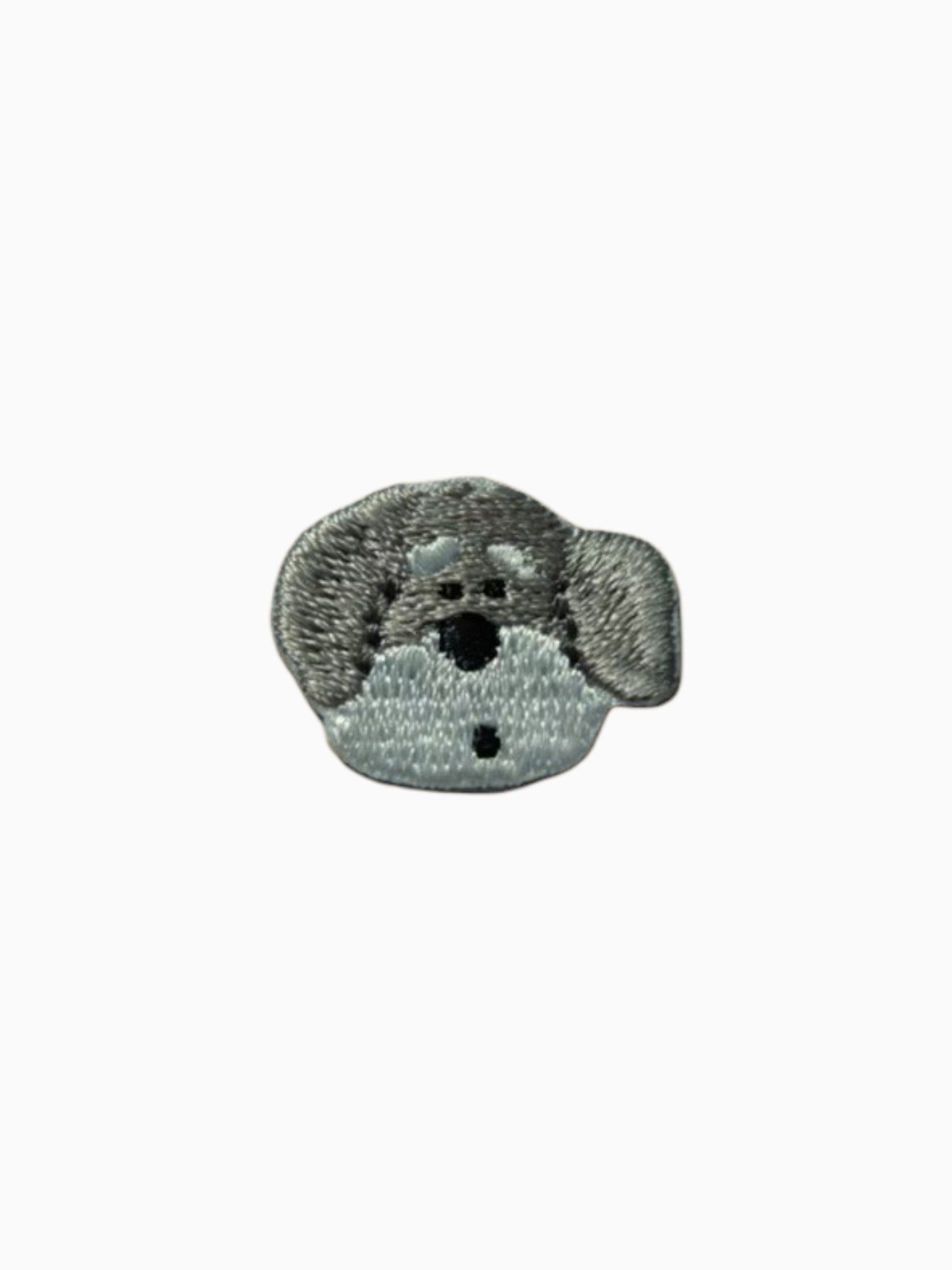Mini Dog Head - Grey Dog (Self Adhesive)