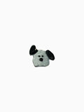 Mini Dog Head - Long Black Ears Dog (Self Adhesive)