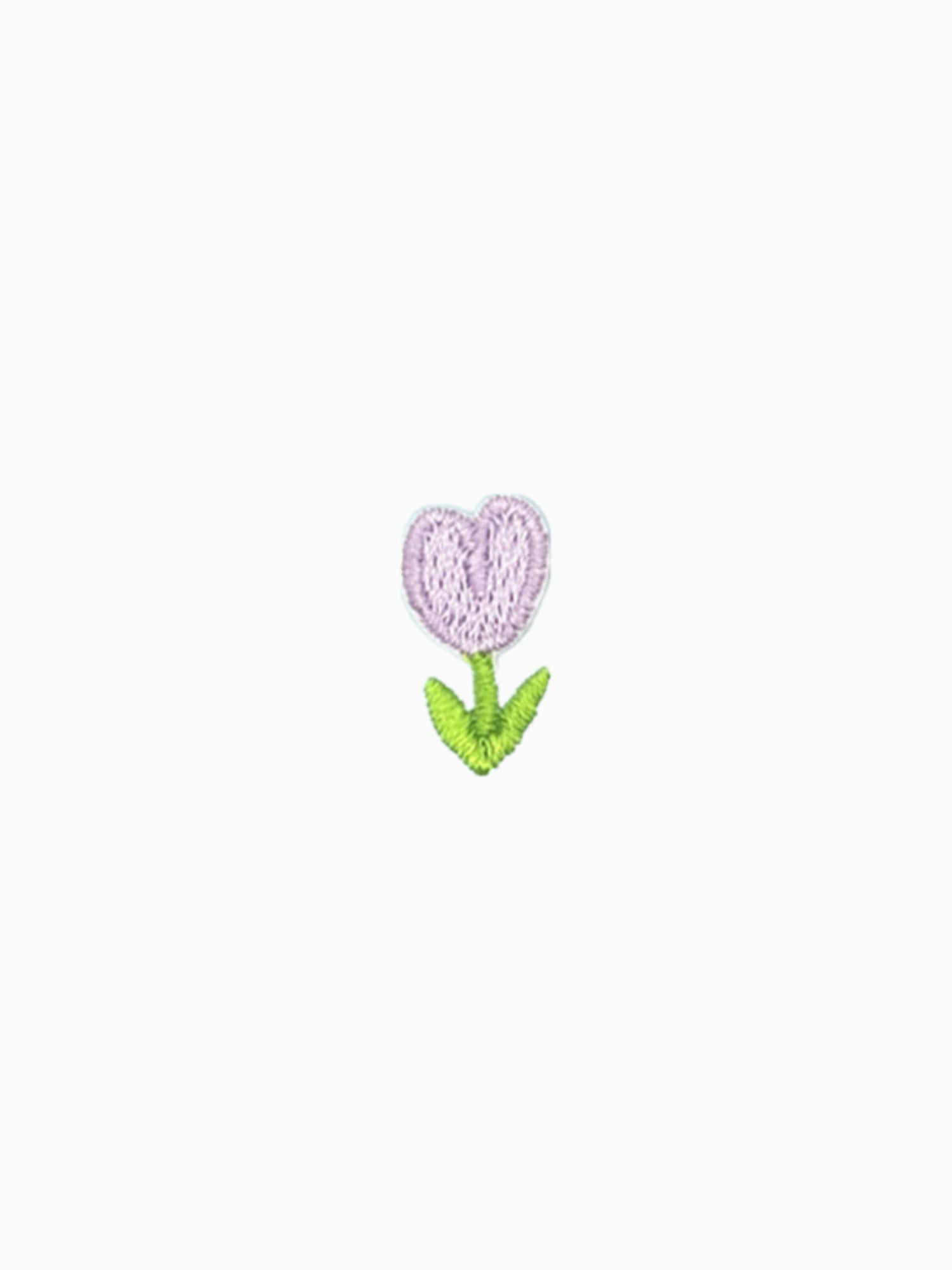Mini Heart Shaped Flower- Purple (Self Adhesive)