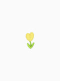 Mini Heart Shaped Flower- Yellow (Self Adhesive)