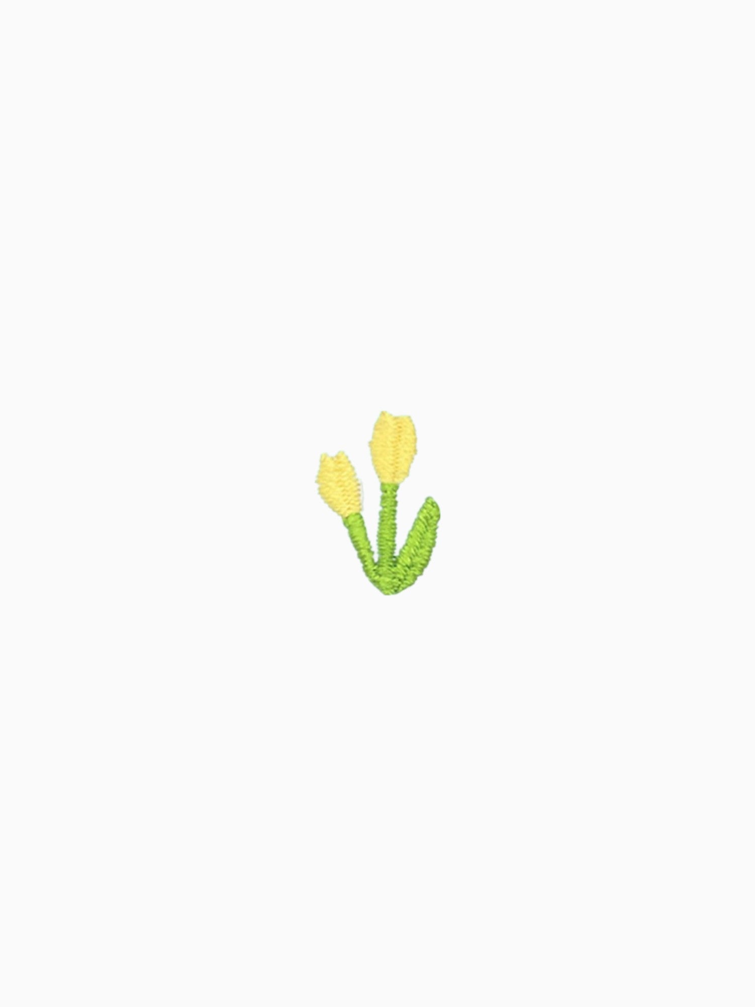 Mini Yellow 2 Flowers (Self Adhesive)