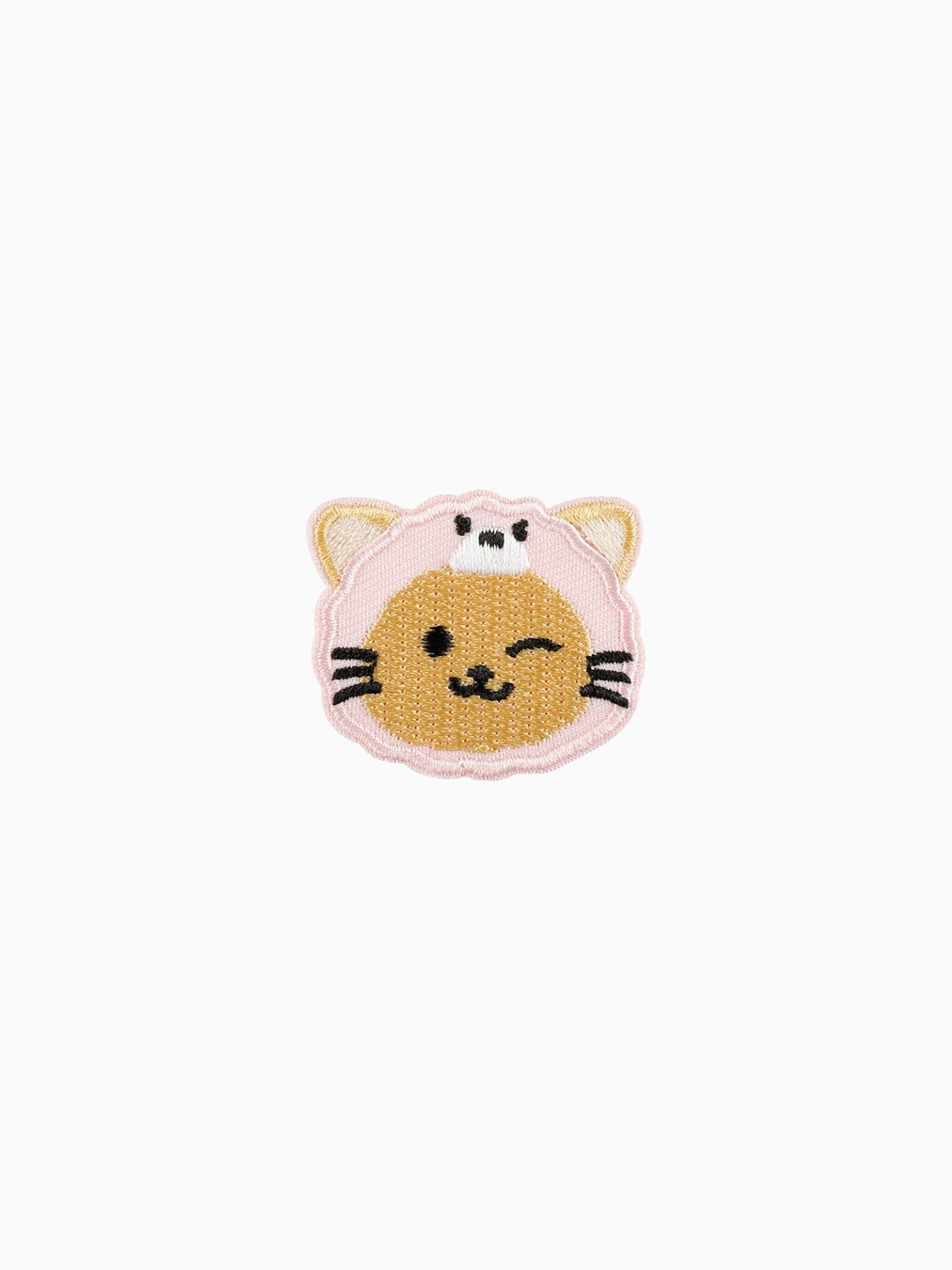 Pink Headband Yellow Cat (Self Adhesive)