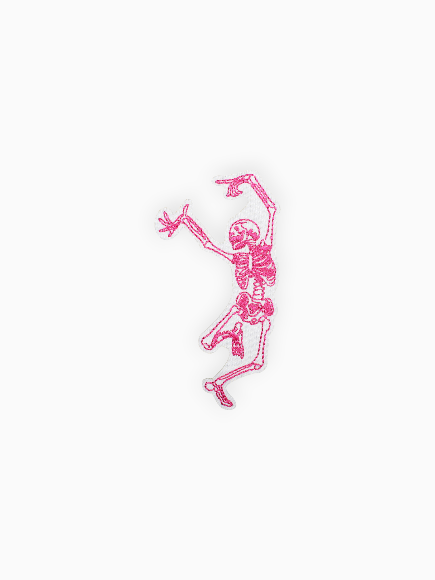 Pink dancing skeleton