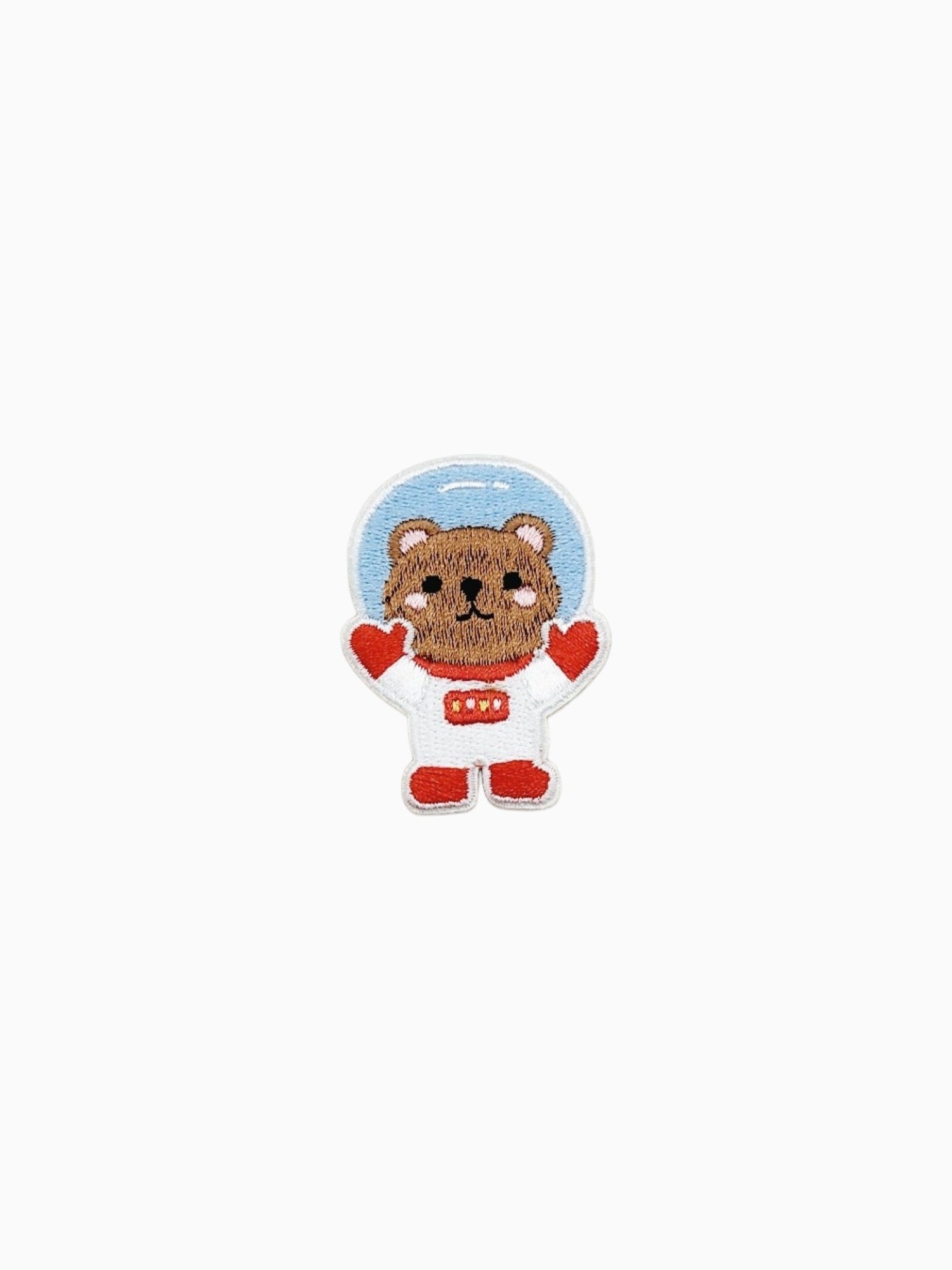 Red & White Teddy Astronaut (Self Adhesive)