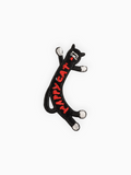 Stretching Black Cat