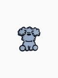 Cartoon Dog - White Fluffy Dog (Self Adhesive) | Labö Made UK - The Manchester Patch Bar