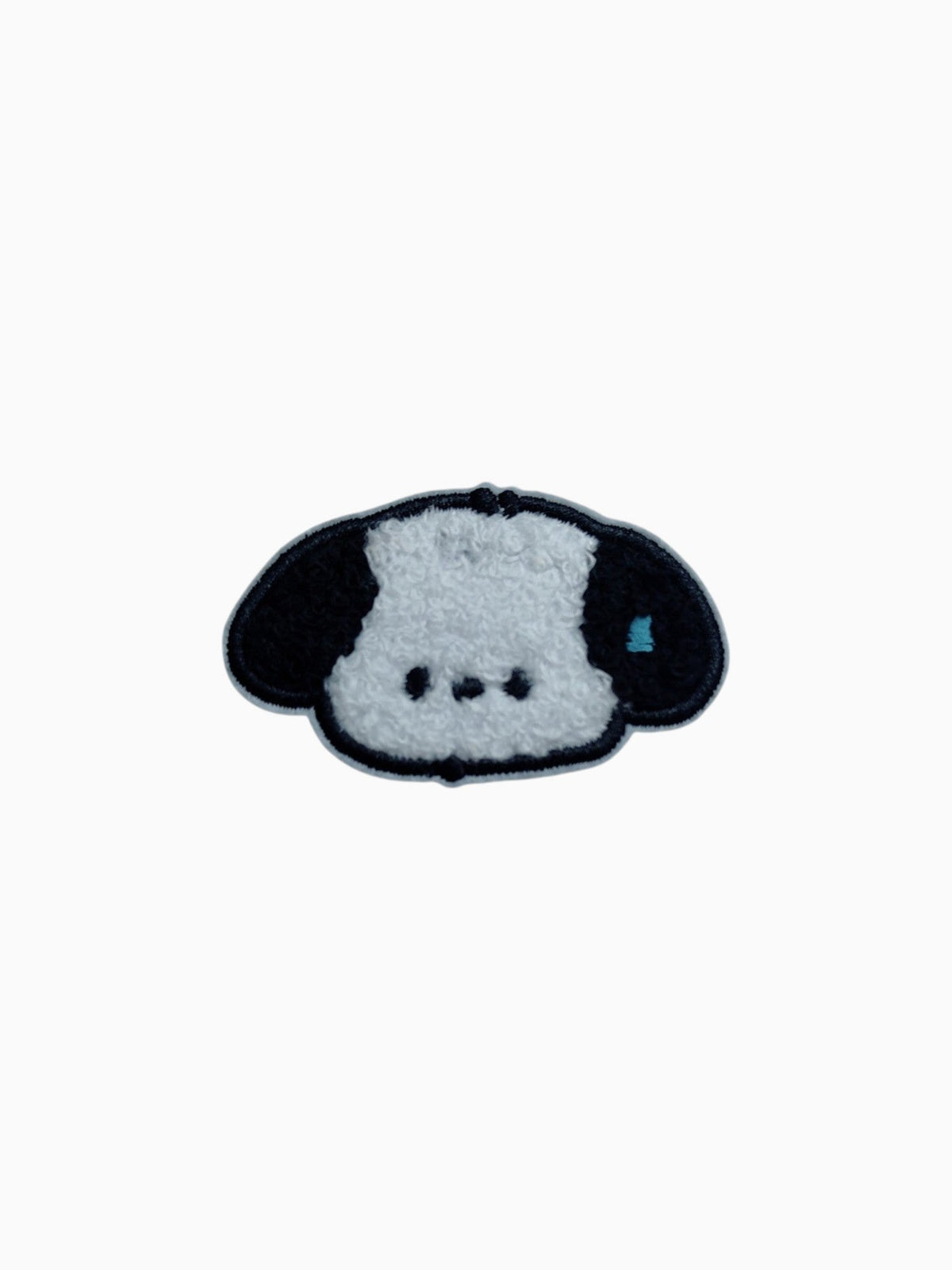Fluffy Black Ears Dog (Self Adhesive) | Labö Made UK - The Manchester Patch Bar