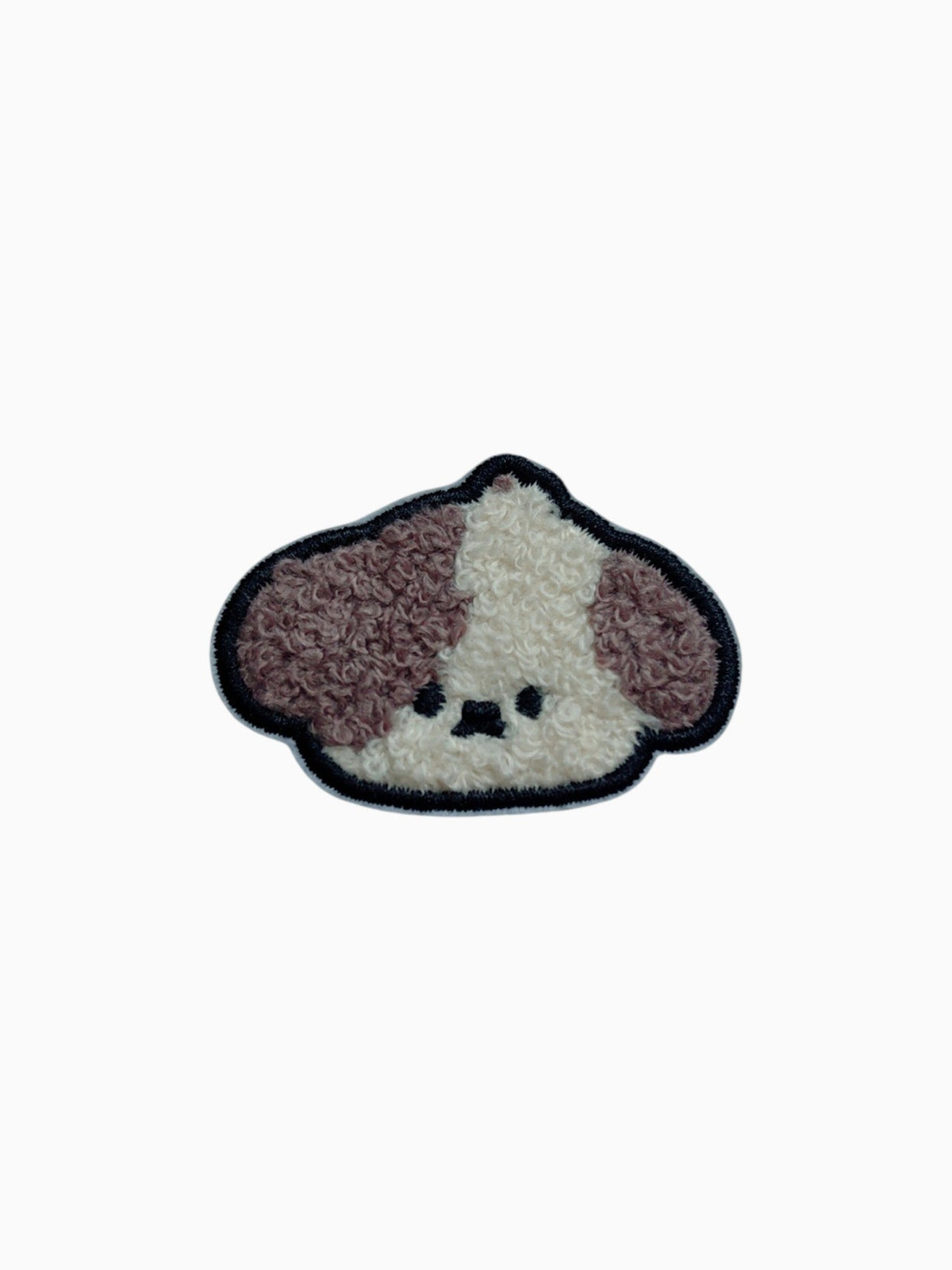 Fluffy Brown Ears Dog (Self Adhesive) | Labö Made UK - The Manchester Patch Bar