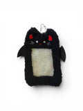 Fluffy Character Card Holder – Devil Cat | Labö Made UK - The Manchester Patch Bar
