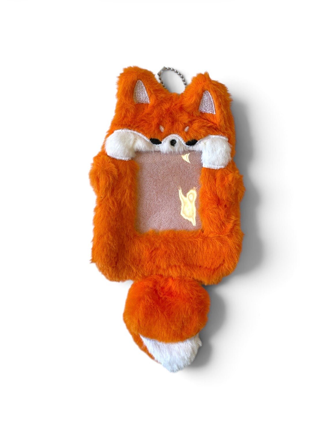 Fluffy Character Card Holder – Orange Fox | Labö Made UK - The Manchester Patch Bar