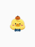 Fluffy Chicken with Blue Bowtie (Self Adhesive) | Labö Made UK - The Manchester Patch Bar