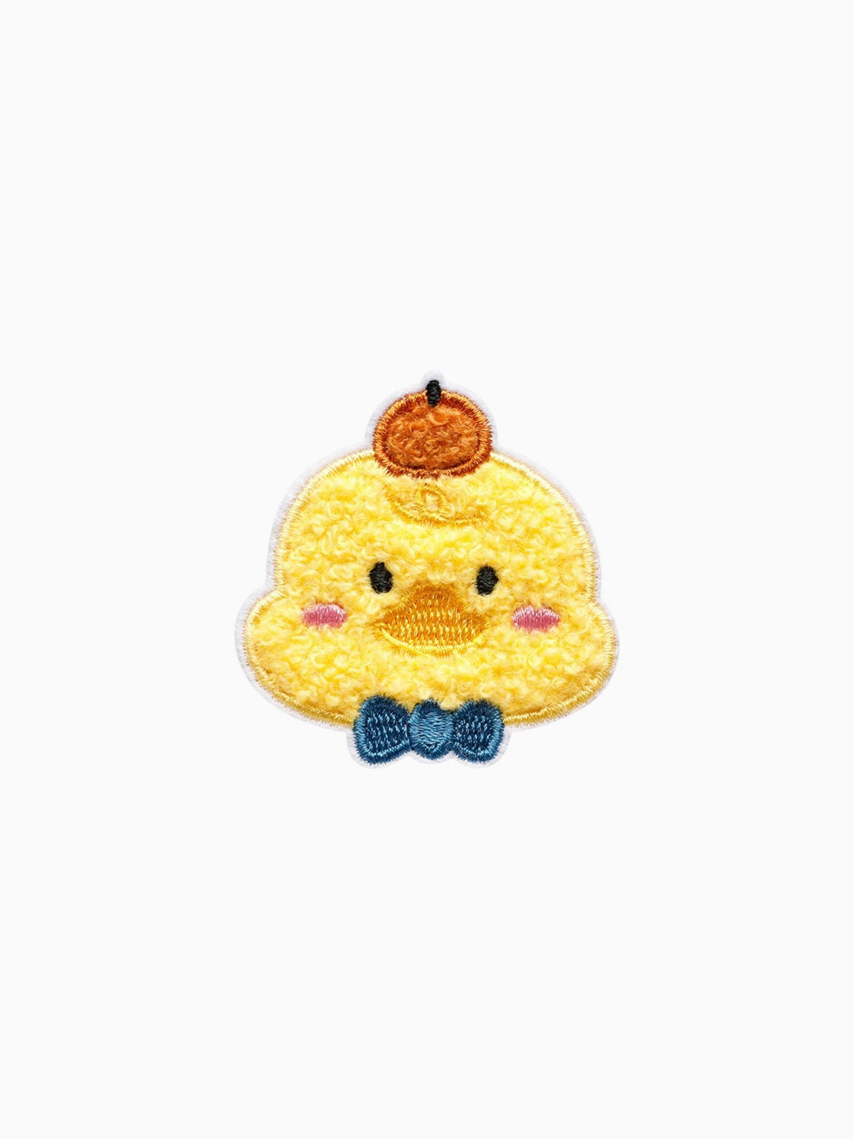 Fluffy Chicken with Blue Bowtie (Self Adhesive) | Labö Made UK - The Manchester Patch Bar