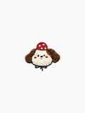 Fluffy Dotty Hat Dog (Self Adhesive) | Labö Made UK - The Manchester Patch Bar
