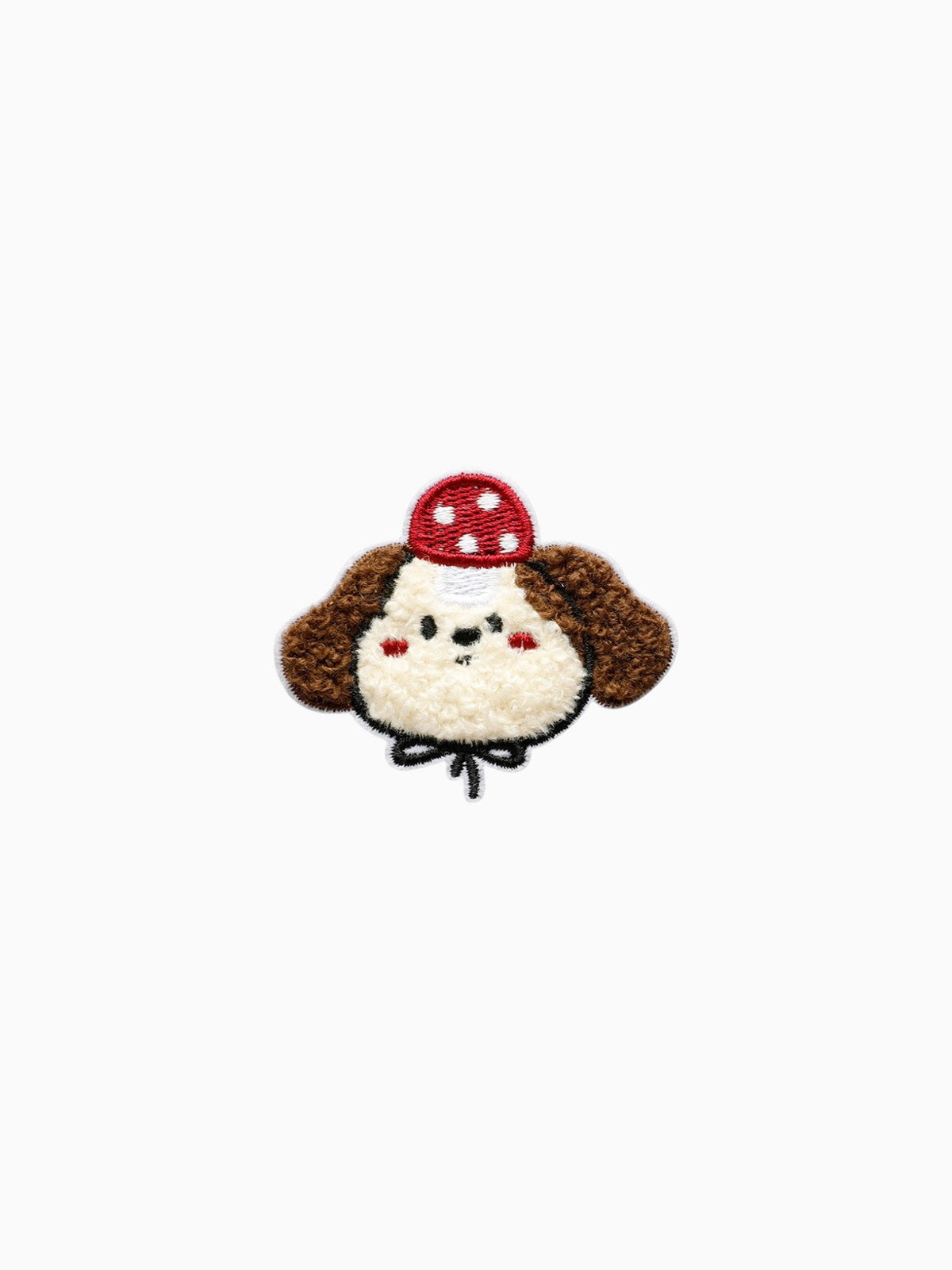 Fluffy Dotty Hat Dog (Self Adhesive) | Labö Made UK - The Manchester Patch Bar