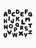 Mini Alphabets - Black | Labö Made UK - The Manchester Patch Bar