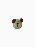 Mini Dog Head - Brown Ears Dog (Self Adhesive) | Labö Made UK - The Manchester Patch Bar
