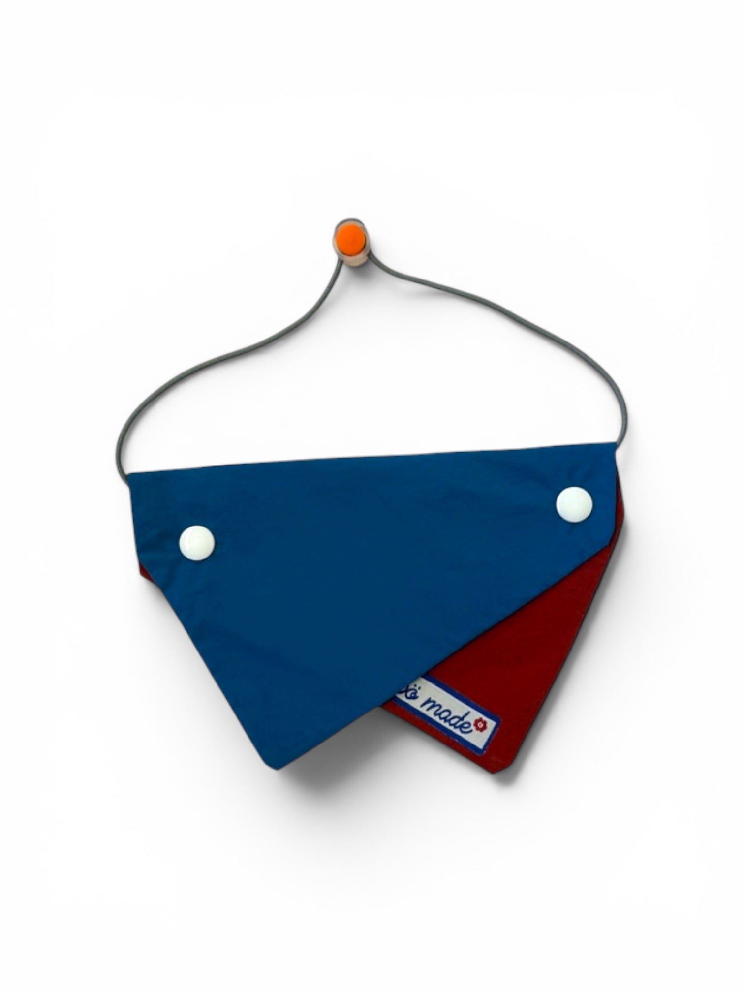 Mixed Colour Pet Bandana - Blue & Red | Labö Made UK - The Manchester Patch Bar