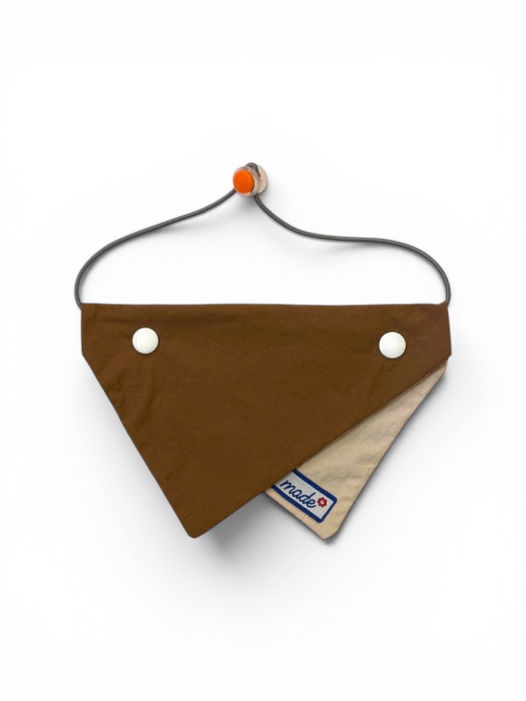 Mixed Colour Pet Bandana - Brown & Grey | Labö Made UK - The Manchester Patch Bar