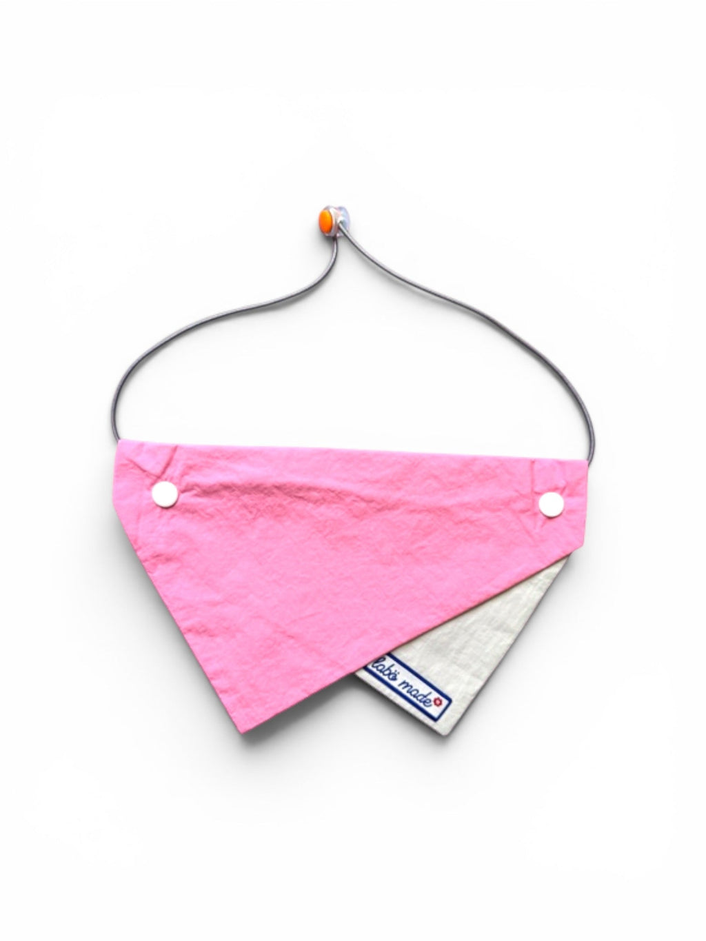 Mixed Colour Pet Bandana - Pink & Grey | Labö Made UK - The Manchester Patch Bar