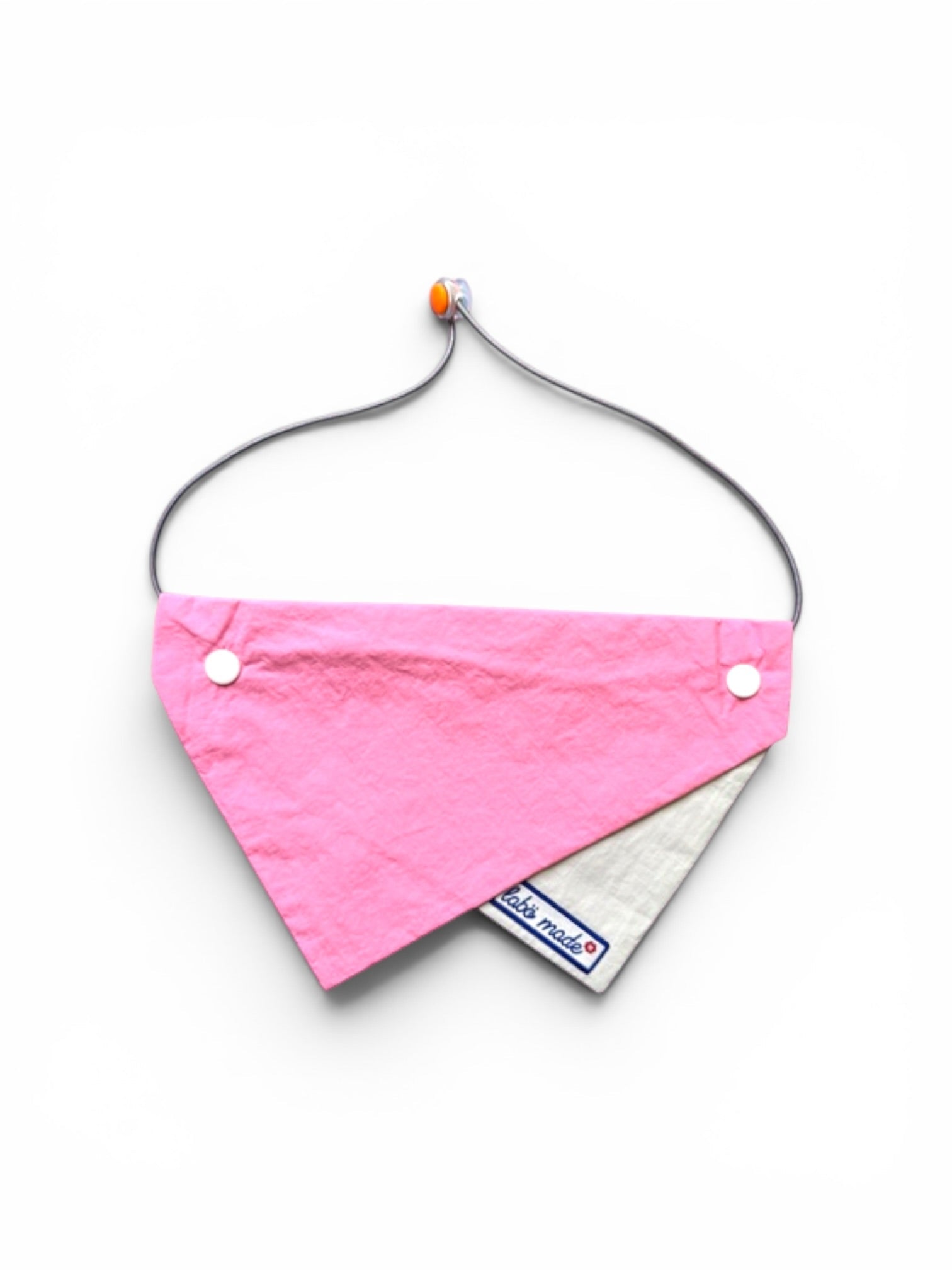 Mixed Colour Pet Bandana - Pink & Grey | Labö Made UK - The Manchester Patch Bar