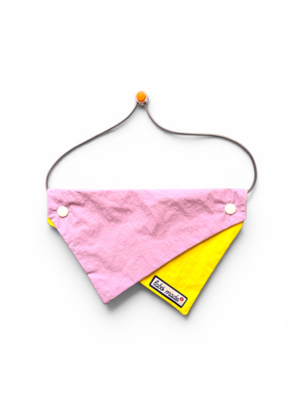 Mixed Colour Pet Bandana - Purple & Yellow | Labö Made UK - The Manchester Patch Bar