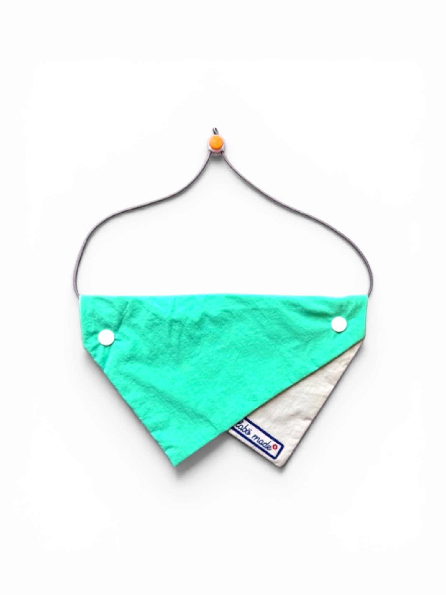 Mixed Colour Pet Bandana - Turquoise & Grey | Labö Made UK - The Manchester Patch Bar