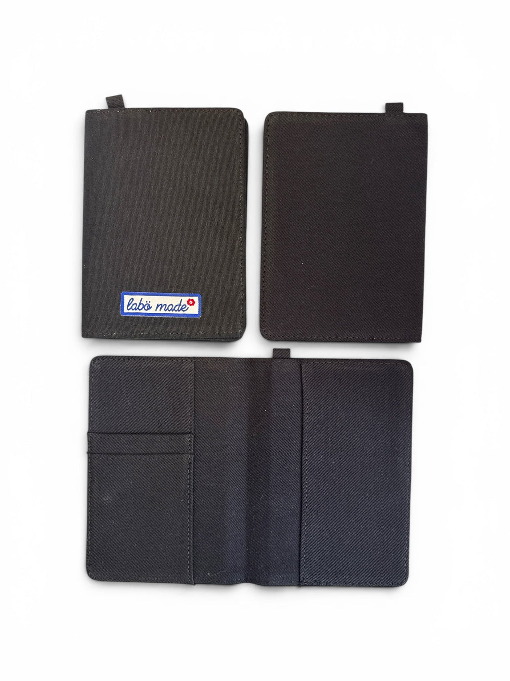 Passport Holder - Black | Labö Made UK - The Manchester Patch Bar