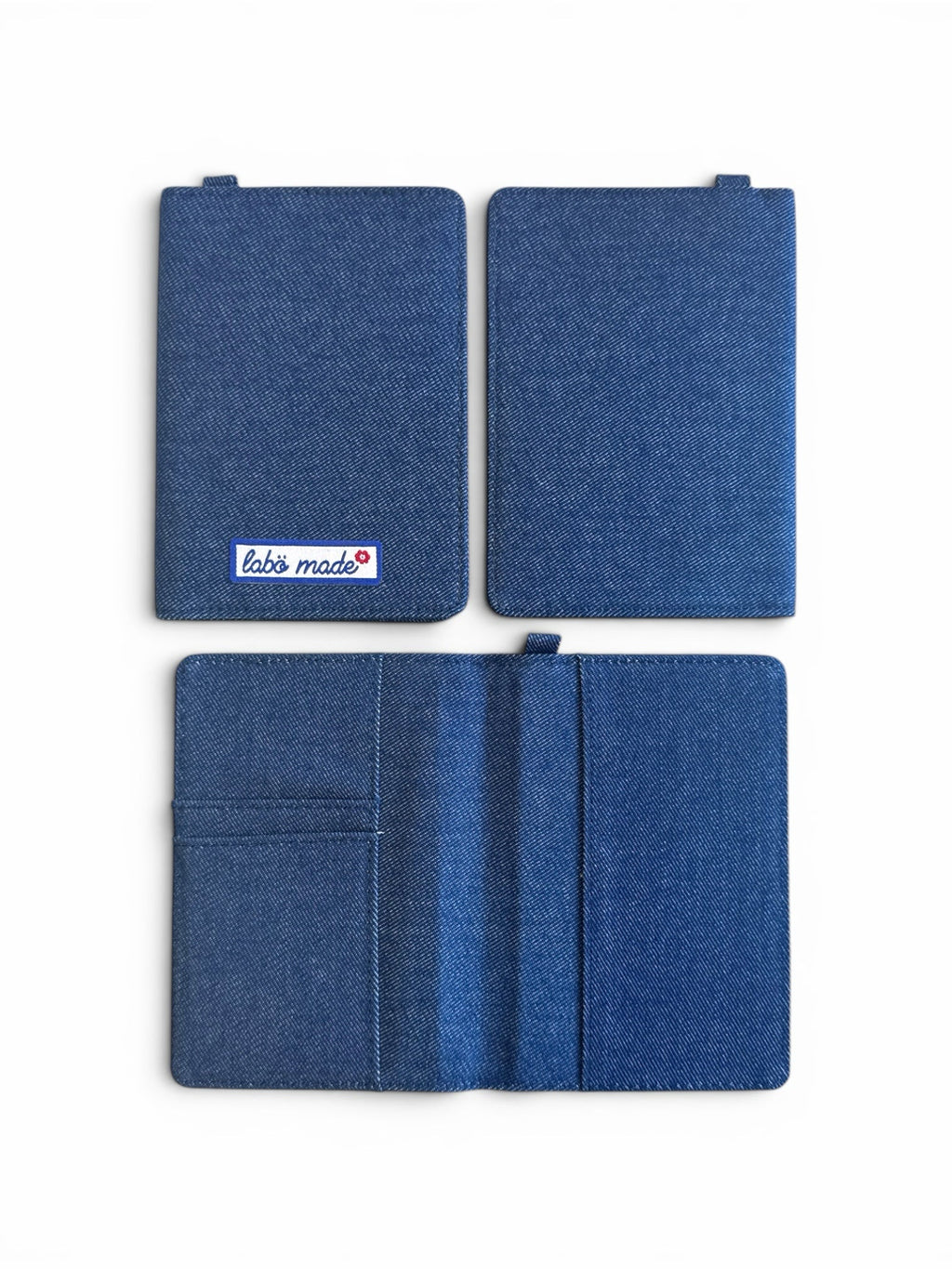 Passport Holder - Denim | Labö Made UK - The Manchester Patch Bar