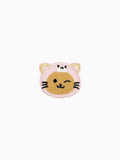 Pink Headband Yellow Cat (Self Adhesive) | Labö Made UK - The Manchester Patch Bar