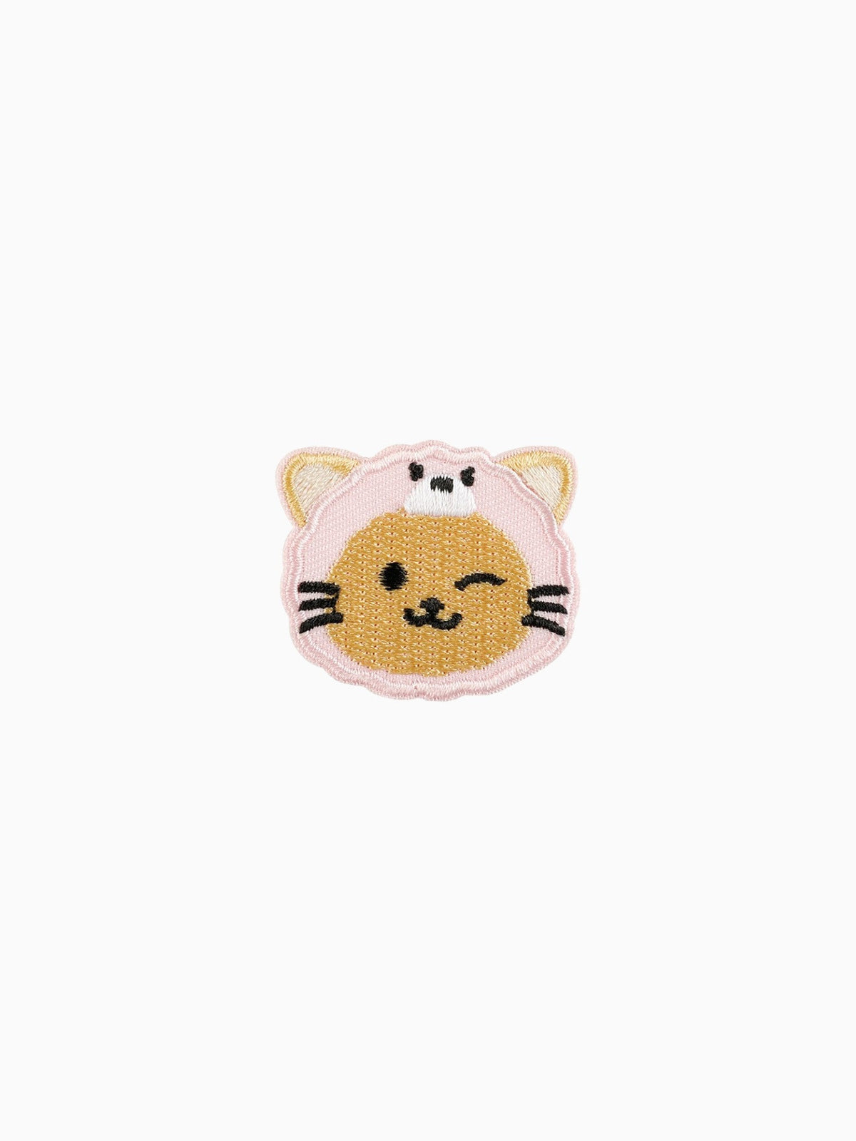 Pink Headband Yellow Cat (Self Adhesive) | Labö Made UK - The Manchester Patch Bar