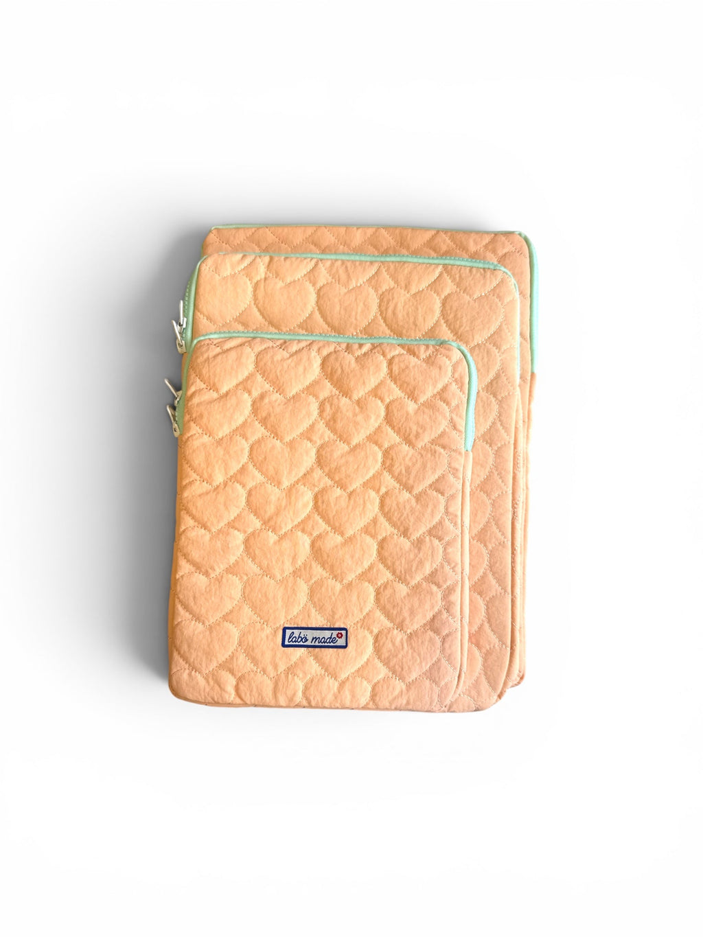 Quilted Heart Patterned Laptop/iPad Case | Labö Made UK - The Manchester Patch Bar