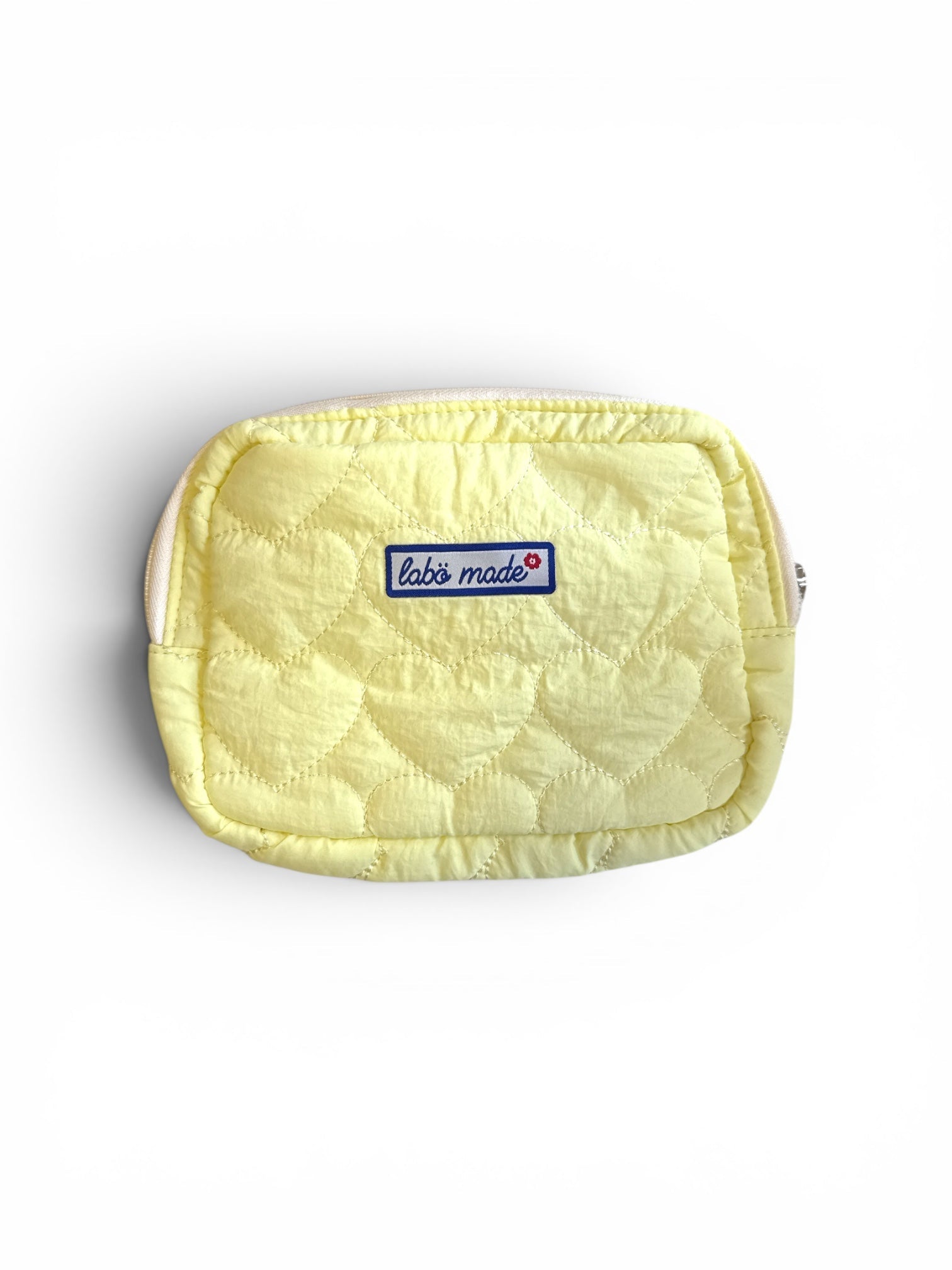Quilted Heart Patterned Makeup Pouch | Labö Made UK - The Manchester Patch Bar