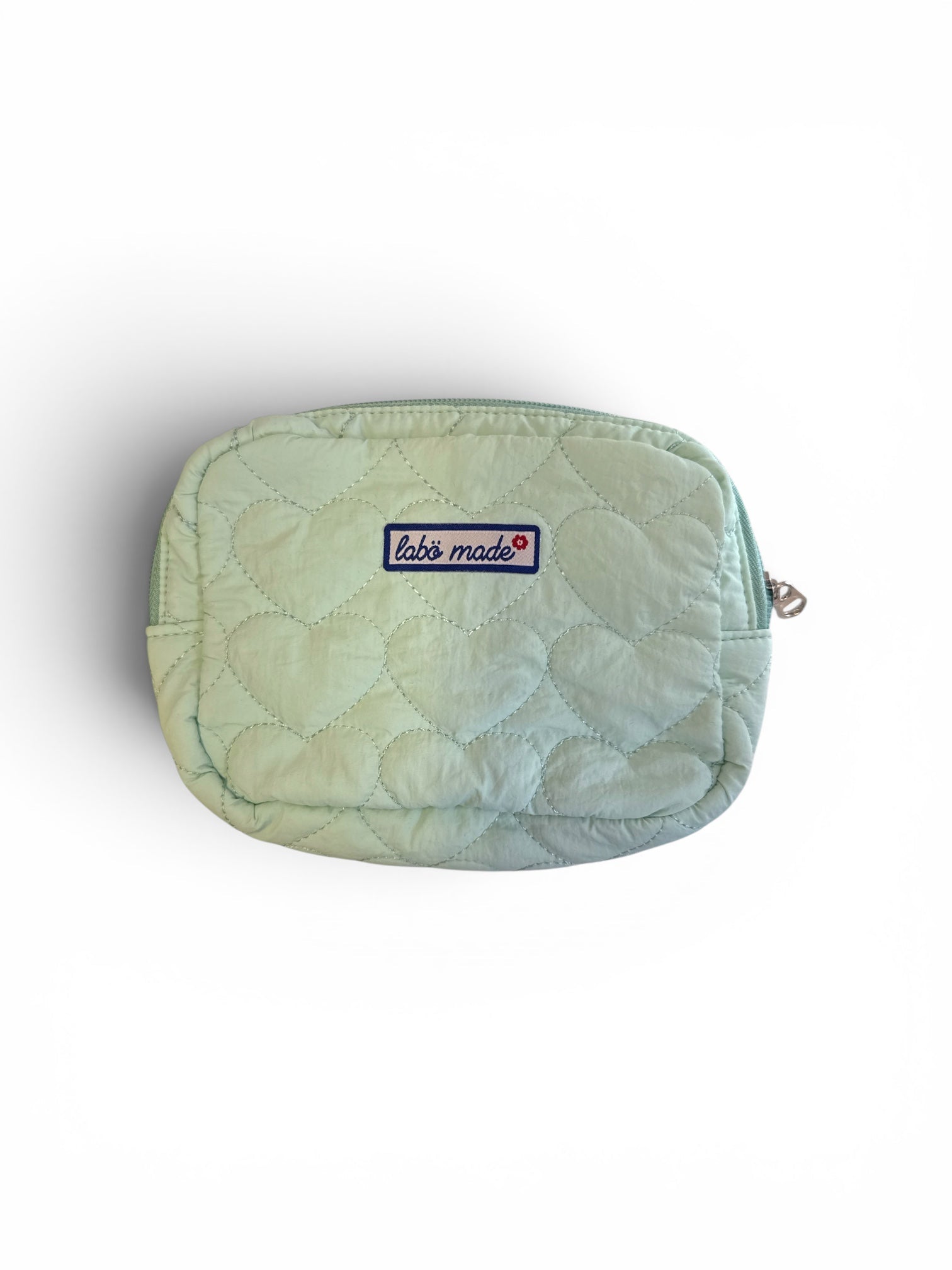 Quilted Heart Patterned Makeup Pouch | Labö Made UK - The Manchester Patch Bar