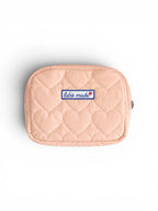 Quilted Heart Patterned Makeup Pouch | Labö Made UK - The Manchester Patch Bar