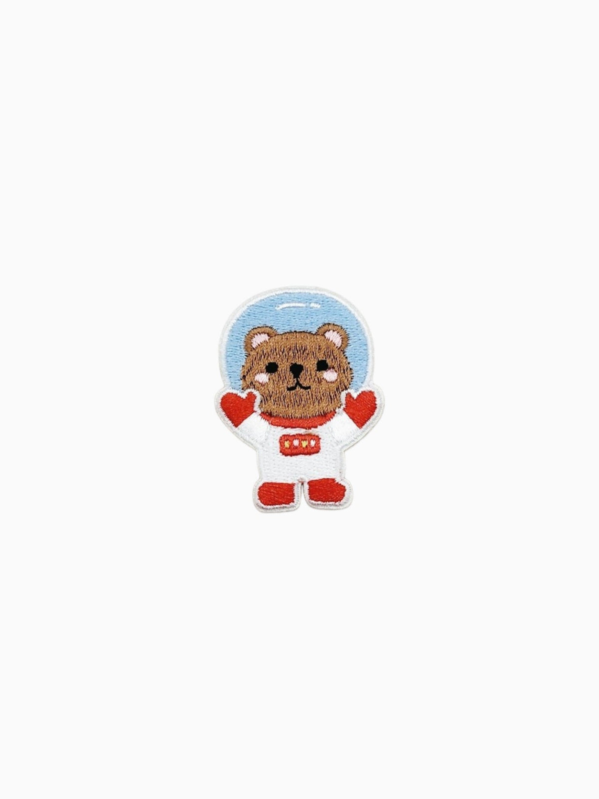 White Teddy Bear Astronaut (Self Adhesive) | Labö Made UK - The Manchester Patch Bar